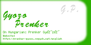 gyozo prenker business card